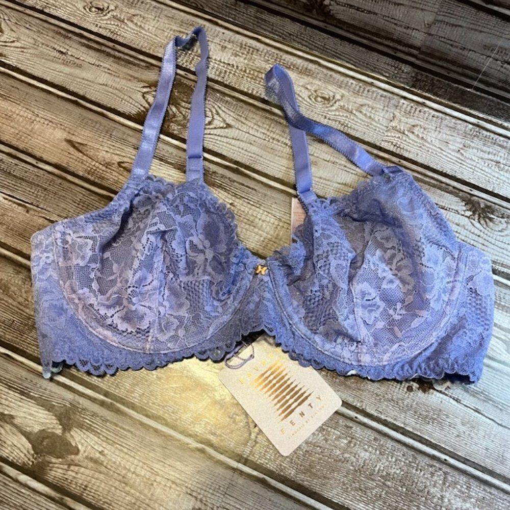 Savage X Fenty Floral Lace Unlined Bra